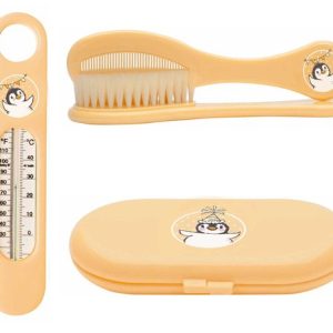 bébé-jou – Geschenkset – Pinguïn – Licht oranje