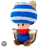 Super Mario Toad vliegende eekhoorn blauw pluche knuffel 20 cm