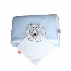 Little Coopers – Gift Set Deken + Slaapdoekje Baby Blauw