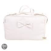 Witte luiertas met strik