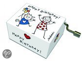 Fridolin Muziekdoosje: ” happy birthday” kat en meisje