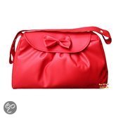 Luiertas met strik rood