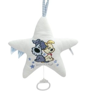 Muziekdoosje ster Woezel & Pip babyblauw