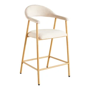 SET DEAL 4 stuks: Barkruk Japandi beige Mika lichtbruin