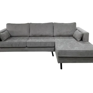 Hoekbank Hilde 270cm chenille grijs rechts