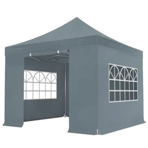 Easy up 3x3m grijs 40mm met zijwanden