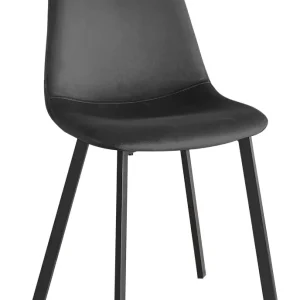 SET DEAL 6 stuks: Eetkamerstoel grijs velvet Simpy