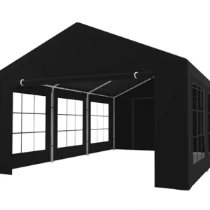 Partytent zwart semi professioneel 4x6m